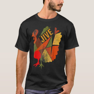 Truthahn Jive Thanksgiving Day Truthahn Patchwork T-Shirt