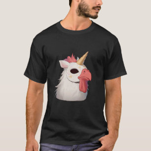 Truthahn mit Einhornmaske - Lustiges Einhorn Thank T-Shirt