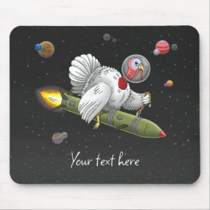 Truthahn-Rakete in der Galaxie Mousepad