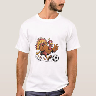 Truthahn spielt Fußball Erntedankfest Sportliebhab T-Shirt