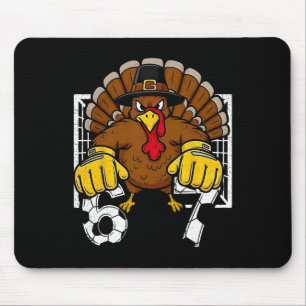 Truthahn Torwart Fußball 67 Sechs Sieben 6 7 Ernte Mousepad