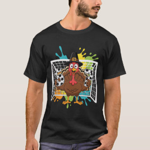 Truthahn Torwart Fußball 67 Sechs Sieben Jungen Mä T-Shirt