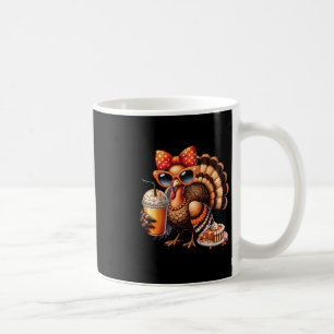 Truthahn trinkt Kaffee Bow Erntedankfest Damen Tru Kaffeetasse