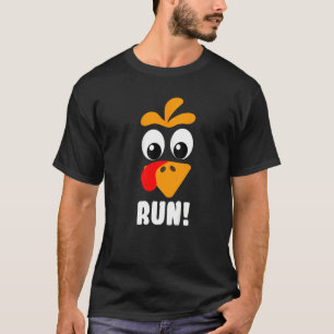 Truthahn-Trott Erwachsener Laufkostüm Gesicht Lauf T-Shirt