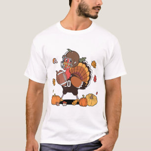 Truthahn und Touchdown Thanksgiving Football Männe T-Shirt
