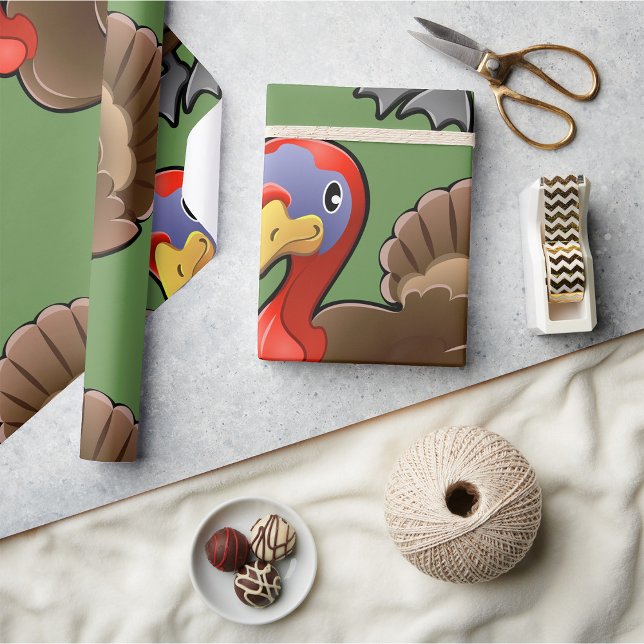 Truthahn-Verpackungspapier Geschenkpapier (Von Creator hochgeladen)
