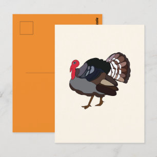 Truthahn Vogel Truthahn Postkarte