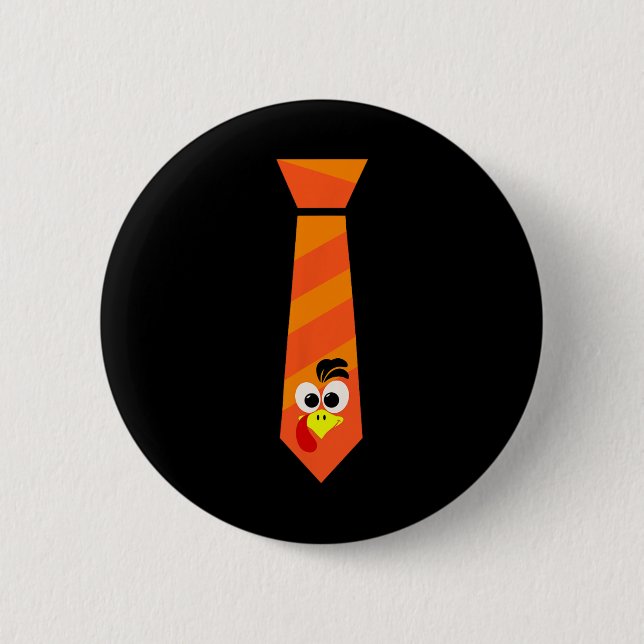 Truthahn Zeit Thanksgiving Co. Lustiges Truthahn G Button (Vorderseite)