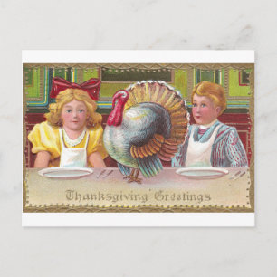 Truthahn zum Abendessen Postkarte