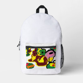 Truthahnfarbe bedruckter rucksack