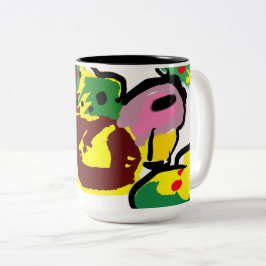 Truthahnfarbe zweifarbige tasse