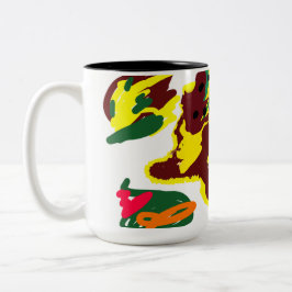 Truthahnfarbe zweifarbige tasse
