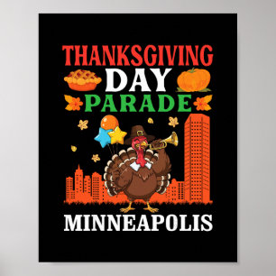 Truthahngepränge zum Thanksgiving Day in Minn Poster