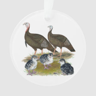 Truthahns östliche wilde Familie Ornament