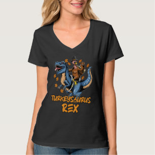 Truthahnsaurus Rex Dab Truthahn Dino Kleinkind Jun T-Shirt