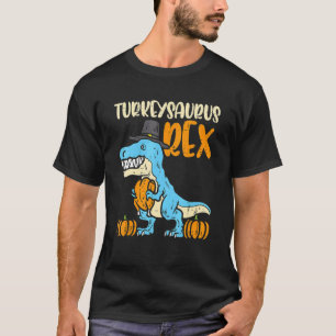 Truthahnsaurus Rex Dino Truthahn Kleinkind Jungen T-Shirt