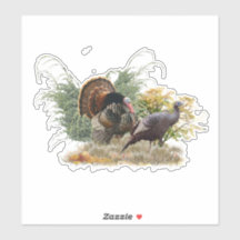 Truthühner-Aufkleber