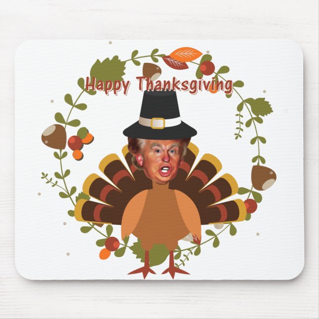 Truthühner-Erntedank Mousepad (Vorne)