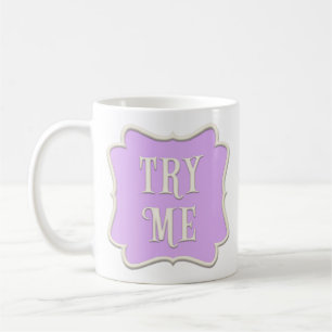 "Try Me" Märchengebäck Party Pastel Lila Kaffeetasse