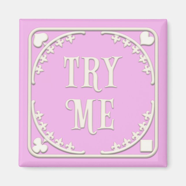 "Try Me" Wunderland Tee Party in Rosa Magnet (Vorne)