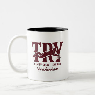 Try Rugby Club Twickenham Est 1871 Zweifarbige Tasse