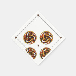 Trypillische Kultur Antikes Spiral Muster Serviette