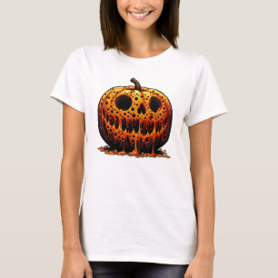 Trypophobia Pumpkin Spooky Skull Creepween Hallowe T-Shirt