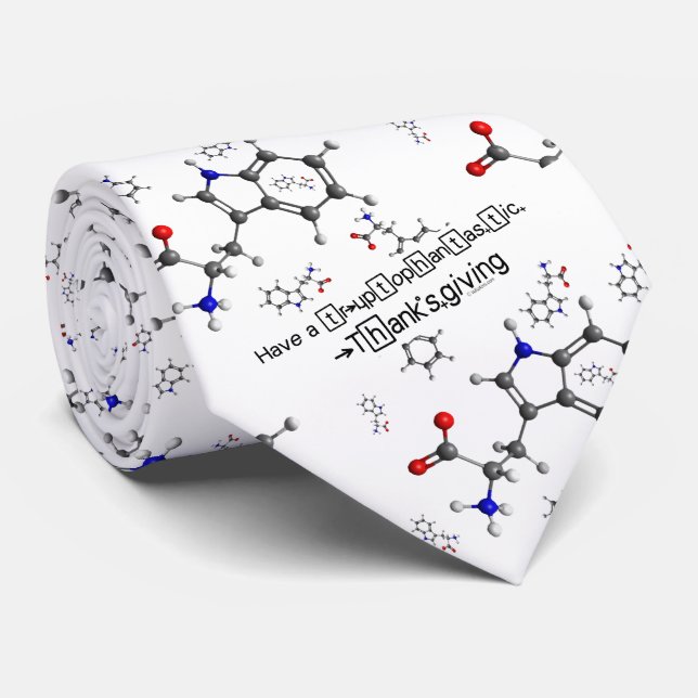 Tryptophan Molecule-Krawatte Krawatte (Gerollt)