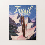 Trysil Norway ski<br><div class="desc">Trysil Norway ski poster in a vintage style.</div>