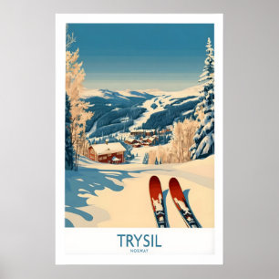 Trysil Ski Poster Norwegen 1