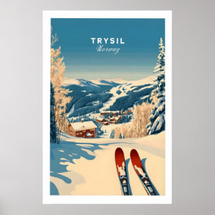 Trysil Ski Print Norwegen Wintersport 1 Poster