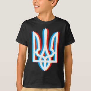 Tryzub-Shirt Ukraine Ukrainischer Dreizack Militär T-Shirt