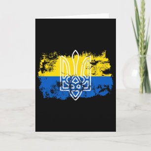 Tryzub Stand United Mit Ukraine Dreizack Ukrainisc Karte
