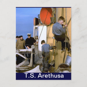 TS Arethusa, Mast malen Postkarte