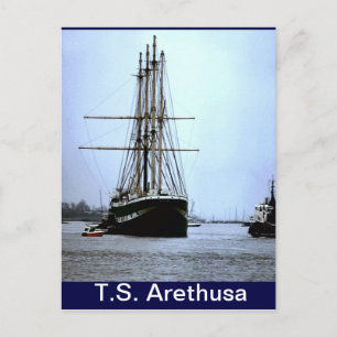 TS Arethusa, Verlassend Upnor Postkarte