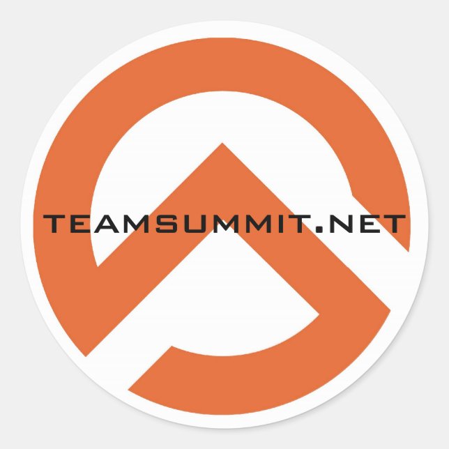 TS-Symbol-Aufkleber Runder Aufkleber (Vorderseite)