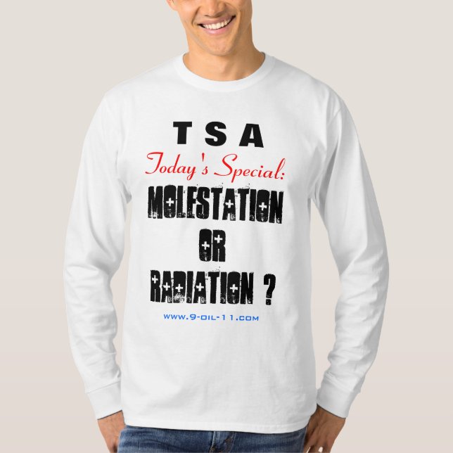 "TSA - Heutiges spezielles" T-Shirt (Vorderseite)
