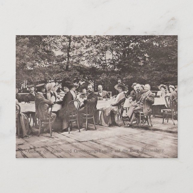 Tsar de la famille de Russie & royaux Hesse Carte  (Devant)