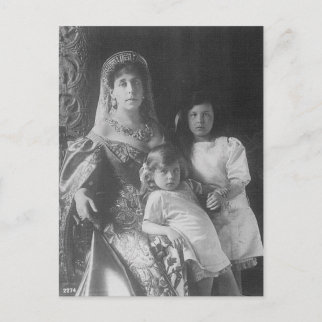 Tsar - GRAND DUCHESS VICTORIA MELITA #120 Postkarte (Vorderseite)