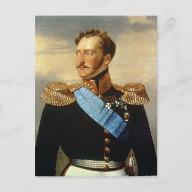 Tsar Nicholas I Postkarte (Vorderseite)