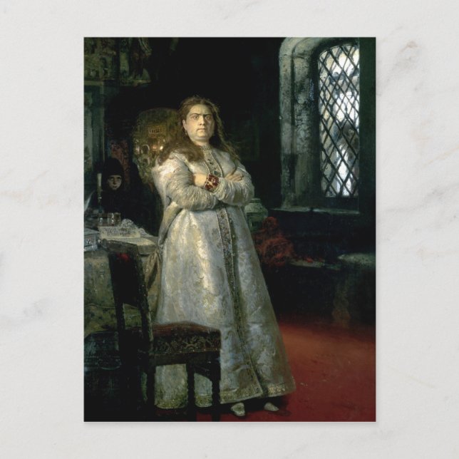 Tsarevna Sophia Alexeevna Postkarte (Vorderseite)