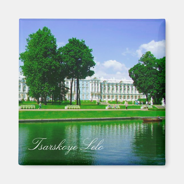 Tsarskoye Selo Pushkin Cathrine Palace Russland Magnet (Vorne)