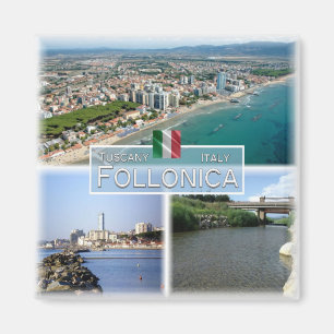 TSC007 FOLLONICA Mosaik - Toskana, Italien, Kühlsc Magnet