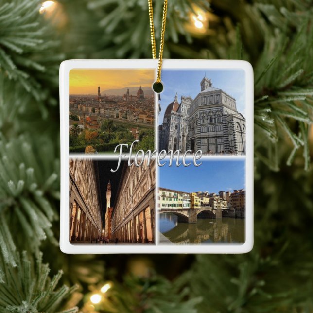 TSC033 FLORENZ, Mosaik, Toskana, Keramikornament (Baum)