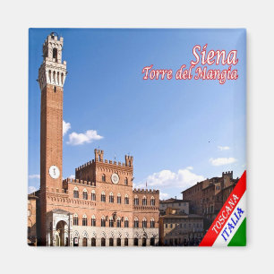 TSC046 SIENA, Torre del Mangia, Toskana, Kühlschra Magnet