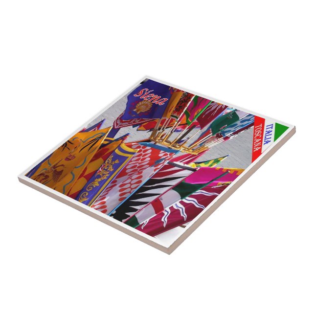 TSC063 SIENA, Banner of the Contrade, Fliese (Seite)