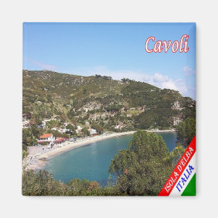TSC083 CAVOLI, ELBA Island, Toskana, Kühlschrank Magnet