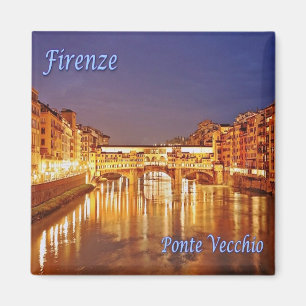 TSC086 FLORENZ - Alte Brücke - Toskana - Brücke Magnet