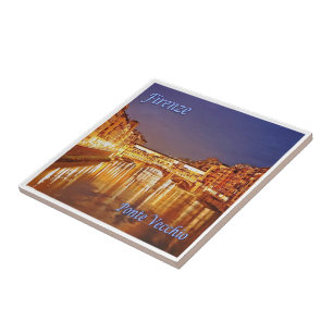 TSC086 FLORENZ, Alte Brücke, Toskana, Fliese