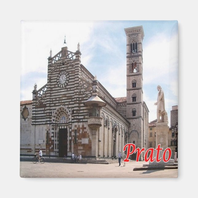 TSC092 PRATO, Toskana, Italien, Kühlschrank Magnet (Vorne)